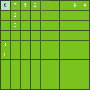 Sudoku návod - jediné možné číslo - řešení